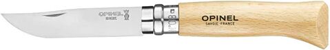 Couteau pliant tradition N°8 Inox 8,5 cm manche en hêtre Opinel [Bois]