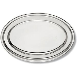 Plat ovale en inox ALFA 40 cm Inoxriv [Bleu]