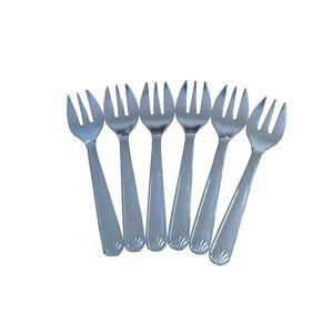 Set de 6 fourchettes a huitres Coquille Inox Roger Orfevre [Noir]