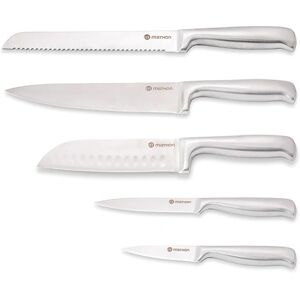 Set de 5 couteaux de cuisine en inox Mathon [Gris]