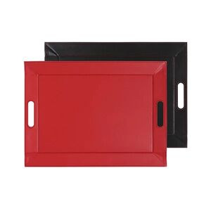 Plateau reversible bicolore noir et rouge 55 cm FreeForm [Rouge]