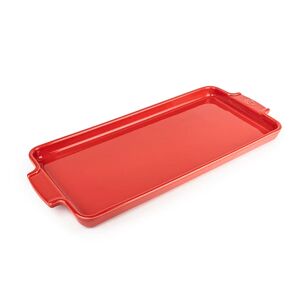 Plaque aperitifs et mignardises ceramique Appolia 40 cm rouge Peugeot [Rouge]