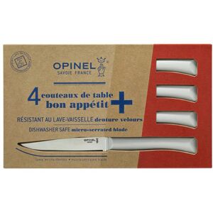 Coffret 4 couteaux de table lame micro-dentee 11 cm Bon Appetit Plus nuage Opinel [Orange]