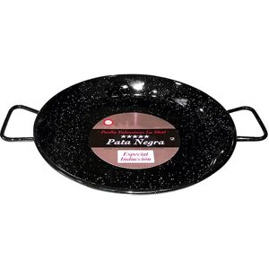 Plat a paella emaille induction 38 cm [Gris metallise]