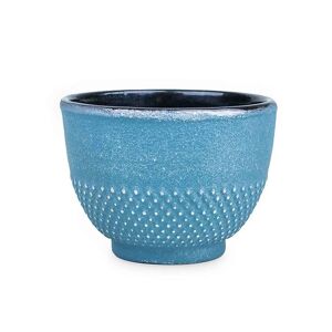 Tasse en fonte bleue et argentee Aromandise