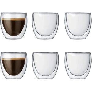 Set de 6 gobelets double paroi 8 cl Bodum