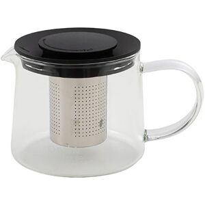 Theiere en verre avec filtre inox 0,6 L noir Point Virgule []