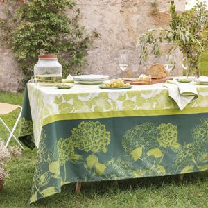 Nappe pur coton vert 180X300 Garnier Thiebaut [Multicolore]