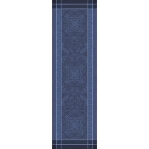 Chemin de table antitache deperlant coton & autres fibres bleu 54X180 Garnier Thiebaut [Gris]