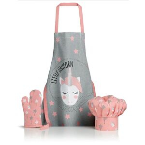 Ensemble Gant, toque et tablier de cuisine impression Licorne Enfant Winkler []