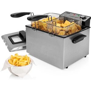 Friteuse 5 L - Habillage en acier Princess [Blanc]