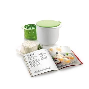 Lekue Kit fromage frais maison avec livre de recettes Cheese Maker Lekue - Publicité