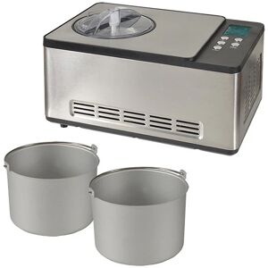 Turbine a glace PRO 2 cuves x 1,65 L ICE-1530 PRO Kitchen Chef Professional [Noir]