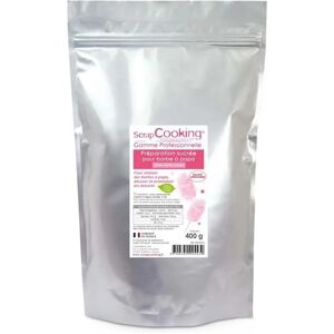 Preparation pour barbe a papa rose 1200 g Scrapcooking