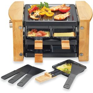 Raclette grill 4 poelons 650 W bois Kitchen Chef Professional []