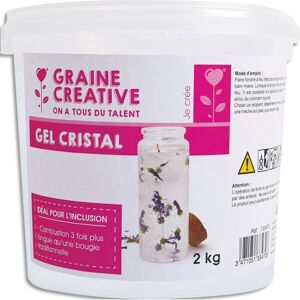 Graine créative Pot de 2 kg de gel cristal à fondre pour créer des bougies