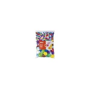 Apli kids Sachet de 500 pompons couleurs assorties - Lot de 2