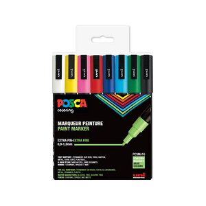 Posca Marqueur à pigment PC-3M, étui de 16