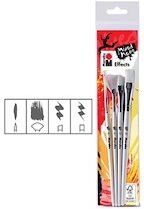 Kit de pinceaux 'Effects', pinceau synthétique - Lot de 3 Kit de pinceaux 'Effects', pinceau synthétique - Lot de 3
