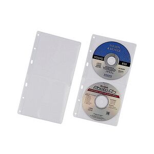 Durable Pochette CD-/DVD COVER S, pour 2 CD, PP, 156x288 mm - Lot de 2