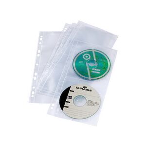 Durable Pochette CD/DVD COVER LIGHT S, pour 4 CD, en PP - Lot de 4