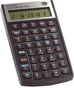 Calculatrice financière HP 10bII+, fonctionne par piles