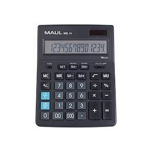 Maul Calculatrice de bureau MXL 14, 14 chiffres, noir - Lot de 2 - Publicité