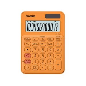 Casio Calculatrice de bureau MS-20UC-RG, orange - Lot de 2 - Publicité
