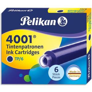 Pelikan Cartouche d'encre 4001 TP/6, bleu royal - Lot de 15