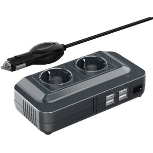 DLH DY-SU4700 adaptateur de puissance & onduleur Auto 200 W Noir