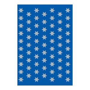 Herma Autocollants de Noel DECOR 'étoiles', 16 mm, argent - Lot de 12