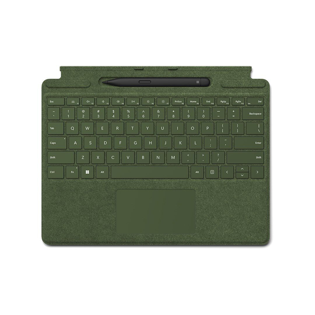 8X6-00124 clavier pour tablette Vert Microsoft Cover port