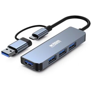 Urban Factory MHC35UF station d'accueil Avec fil USB 3.2 Gen 1 (3.1 Gen 1) Type-A Gris