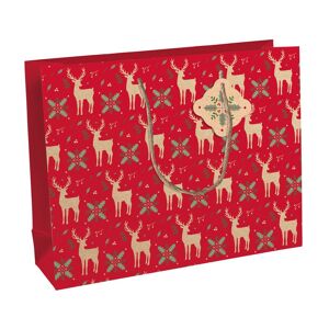 Clairefontaine Sac cadeau de Noël 'Lovely Home Red',shopping - Lot de 9 - Publicité