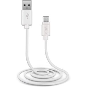 SBS Câble USB Câble de données USB 2.0 - Micro-USB blanc