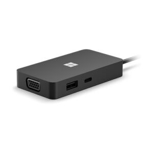 Microsoft Surface USB-C Travel Hub Avec fil USB 3.2 Gen 2 (3.1 Gen 2) Type-C Noir