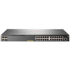 HP Aruba 2930F 24G PoE+ 4SFP+ Géré L3 Gigabit Ethernet (10/100/1000) Connexion Ethernet, supportant l'alimentation via ce port (PoE) 1U Gris Blanc