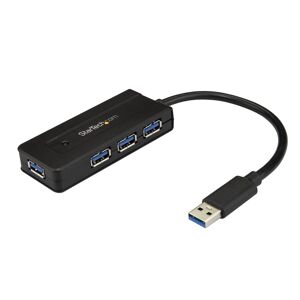 StarTech.com Hub USB 3.0 - Dock 4 Ports SuperSpeed 5Gbps avec Charge Rapide USB 3.2 Gen 1 Type-A pour PC Fixe/Portable - Alimentation par Bus USB o...