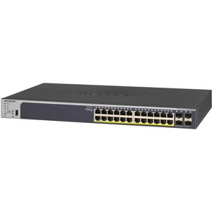 Netgear GS728TPP Géré L2/L3/L4 Gigabit Ethernet (10/100/1000) Connexion Ethernet, supportant l'alimentation via ce port (PoE) 1U Noir