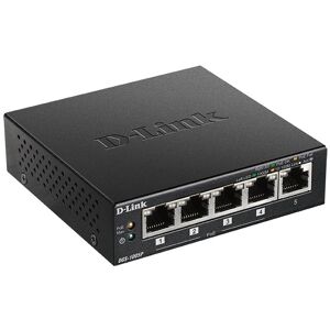 D-Link DGS-1005P Non-géré L2 Gigabit Ethernet (10/100/1000) Connexion Ethernet, supportant l'alimentation via ce port (PoE) Noir