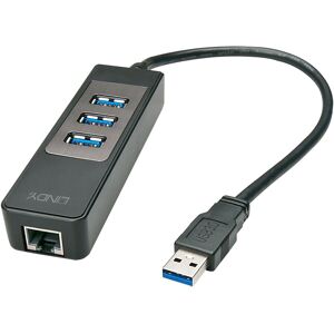 Lindy 43176 hub & concentrateur USB 3.2 Gen 1 (3.1 Gen 1) Type-A 5000 Mbit/s Noir