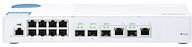 QNAP QSW-M408-2C - commutateur - 12 ports - Géré