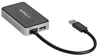 StarTech.com Adaptateur vidéo carte graphique externe USB 3.0 vers DVI avec hub USB  - 1x USB A (M), 1x DVI-I (F), 1x USB A (F) 1920x1200 - adaptateur vidéo externe - T5-302 - 16 Mo - noir