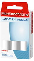 Mercurochrome Bandes extensibles Mercurochrome 2 m x 7 cm - Paquet de 3