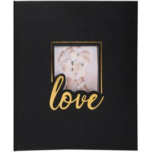 Exacompta Album photos livre 60 pages noires - Format 29x32cm - LOVE Noir - Noir