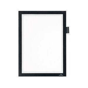 Durable Cadre d'affichage DURAFRAME MAGNETIC NOTE, A4, noir - Lot de 2 Gris argenté