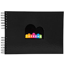 Exacompta Album photos à spirales 50 pages noires Iderama - 32x22 cm - Noir Exacompta Album photos à spirales 50 pages noires Iderama - 32x22 cm - Noir