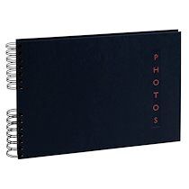 Exacompta Album photos à spirales 50 pages noires Design - 32x22 cm - Couleurs assorties - Lot de 3 Exacompta Album photos à spirales 50 pages noires Design - 32x22 cm - Couleurs assorties - Lot de 3