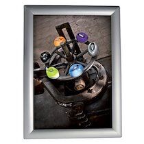 Alba Cadre porte-affiches CLICA4, A4, cadre alu à charnière - Lot de 2 Alba Cadre porte-affiches CLICA4, A4, cadre alu à charnière - Lot de 2