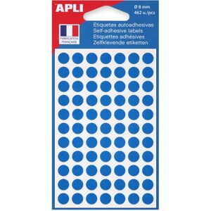 Agipa Pastilles adhésives Ø 8 mm Agipa 11183 bleues - Pochette de 462